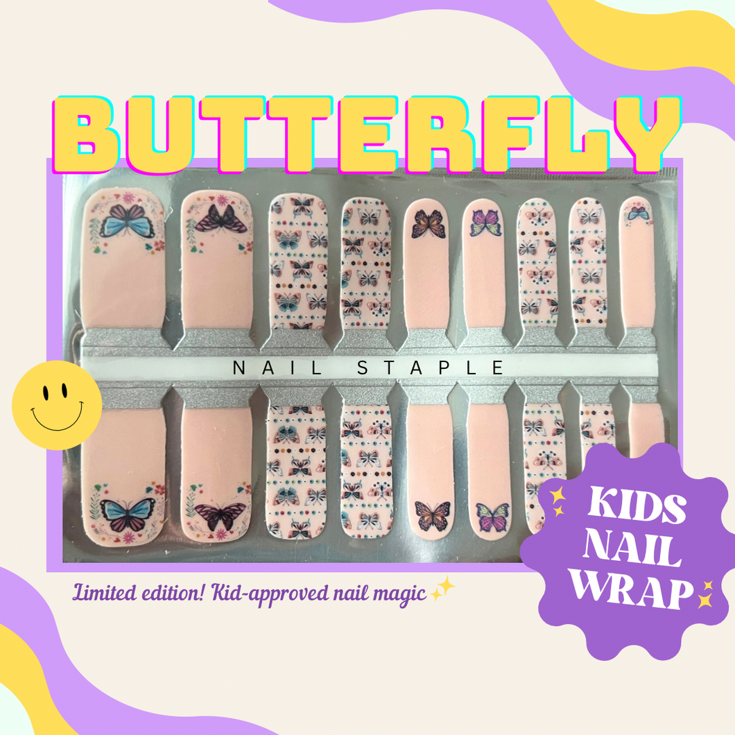 Butterfly (Kids Nail Wrap)